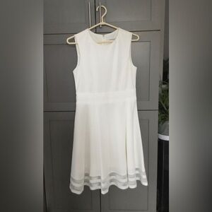 Calvin Klein White Sleeveless Dress